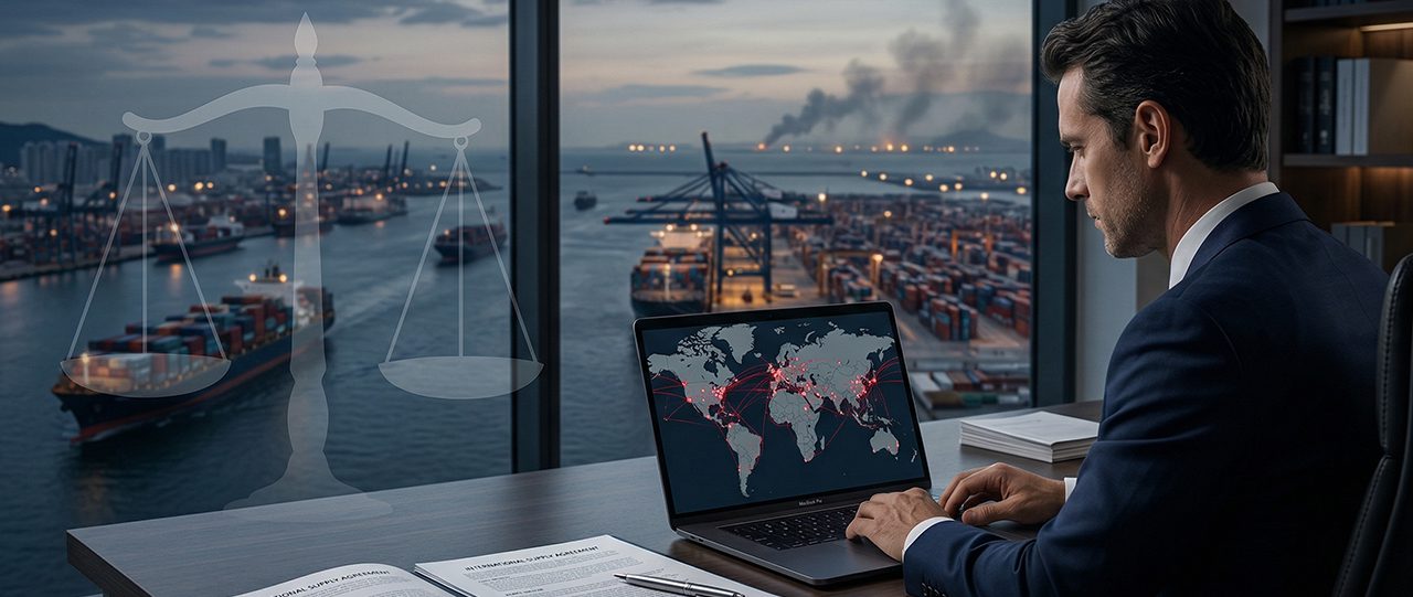 الاستراتيجيات القانونية لإدارة العقود الدولية في ظل الحروب وتعطل سلاسل الإمداد